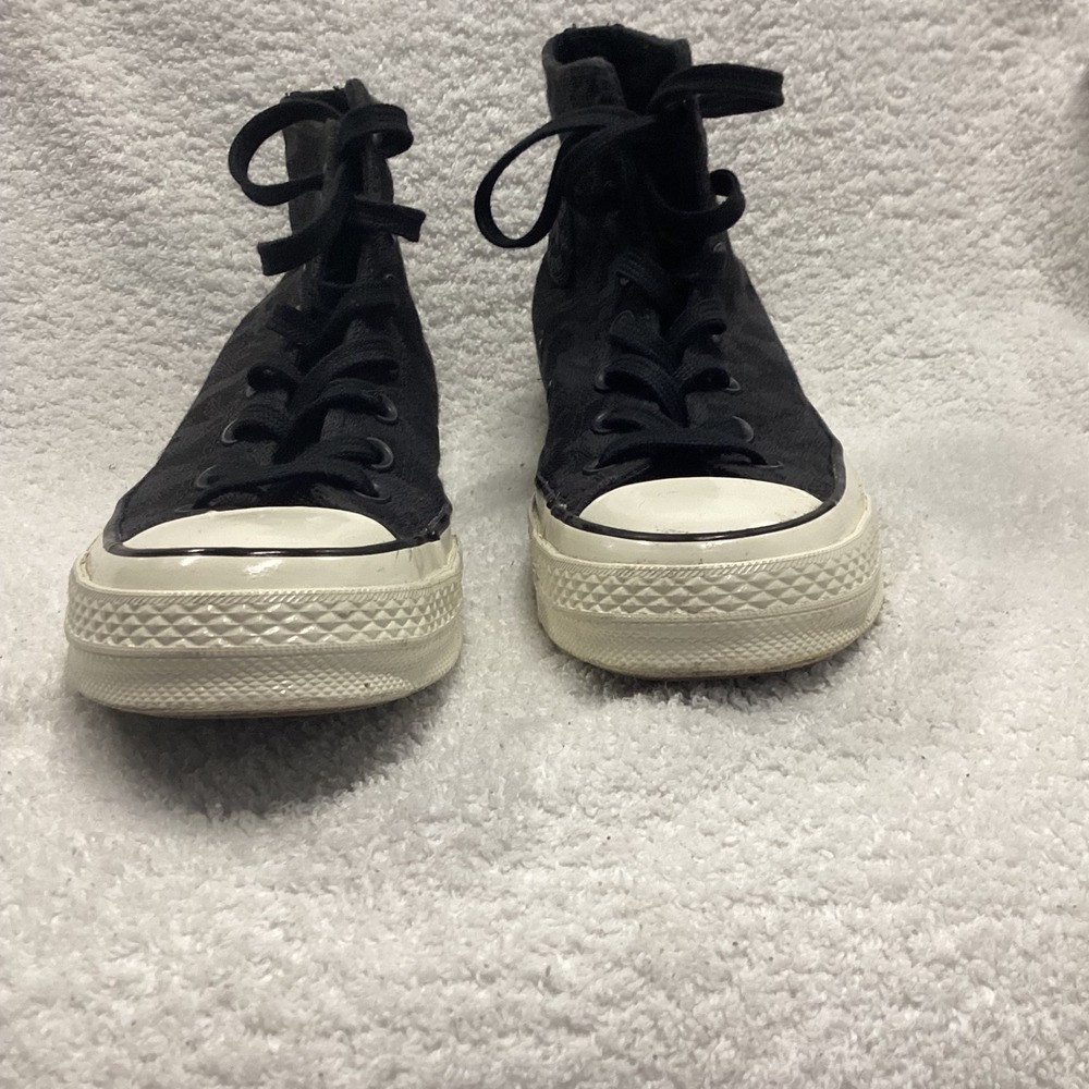 Converse Chuck 70 Hi Black Tonal Camo High Top Sneakers Unisex 169123C - Picture 5 of 12